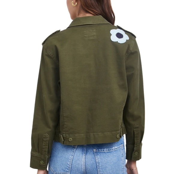 RAILS • Tuli olive green utility jacket • Small • crochet details - Picture 3 of 11